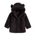 Eashery Girls Winter Puffer Jacket Girls Oversized Jacket Fall Winter Pullover Tops Toddler Girls Jackets (Black 7-8 Years)