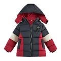 Eashery Boys Winter Puffer Jacket Coat Warm Hooded Parka Jacket Fall Winter Clothes Jackets for Boys (Red 3-4 Years)