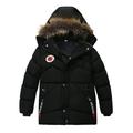 Eashery Boys Winter Jacket Boys Oversized Jacket Lightweight Pullover Top Jackets for Boys (Black 2 Years)