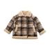 Eashery Boys Winter Puffer Jacket Little Big Boys Spring Autumn Denim Jacket Baby Boys Girls Top Boys Outerwear Jackets (Coffee 12-18 Months)