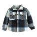 Eashery Boys and Toddlers Lightweight Jacket Little Big Boys Spring Autumn Denim Jacket Lightweight Pullover Top Toddler Boy Jackets (Grey 2-3 Years)