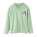 Eashery Lightweight Jacket for Girls Kids Baby and Toddler Girls Zip-Up Hoodies Long Sleeve Cotton Pullover Tops Toddler Girls Jackets (Green 3-4 Years)