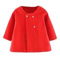 Eashery Girls Windbreaker Jacket Classic Denim Jean Jacket Baby Boys Girls Top Girls Jacket (Red 6-12 Months)