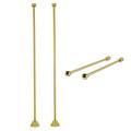 Kingston Brass CCK482 Vintage Straight Supply Line with Wall Bracket Combo Polished Brass