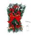 FNGZ Wreath Decoration Decoration Trim Stairway Stairs Prelit Christmas Led Cordless Lights Up Wreath Prelit Decoration & Hangs Christmas Decorations Clearance Red