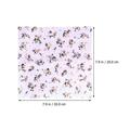 DIY Fabric 50PCS Pure Cotton Cloth Kit Creative DIY Floral Printed Fabric Rural Floral DIY Cloth Sheet Sewing Fabric Supplies for DIY Making (Assorted Color)(Random style)