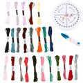 lanyards bracelet maker 1 Set Bracelet Making Kit Bracelet Maker Looms Embroidery Thread String Beads