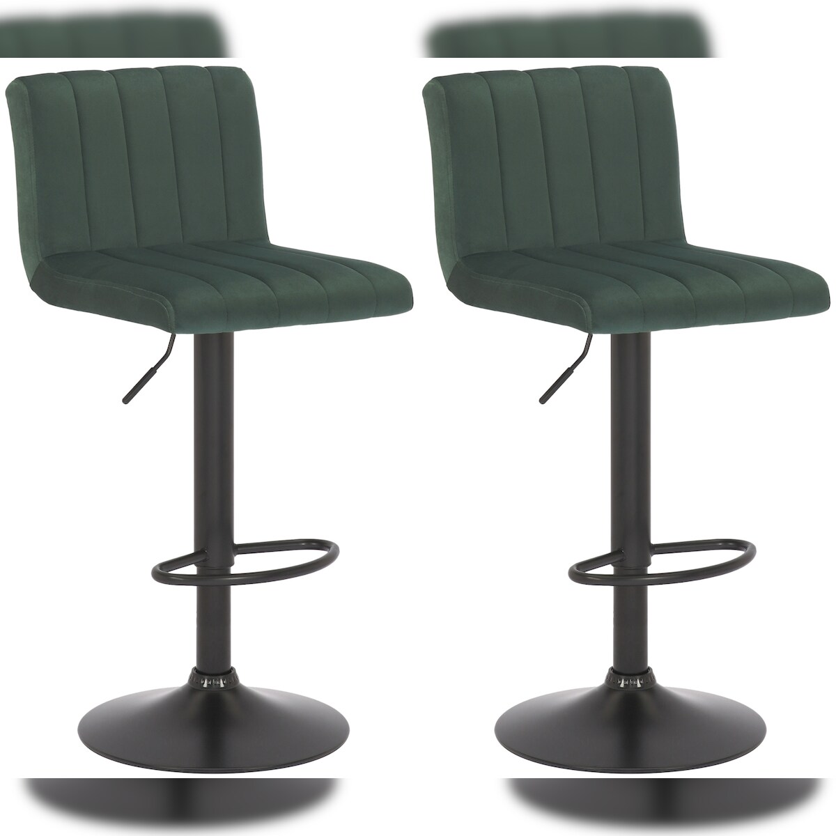 CLP 2er Set Barhocker Jamie Samt grün Image