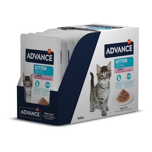 12x85g Advance Kitten Truthahn Katzenfutter nass