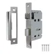 Betley Butterfly Bathroom Mortice Lock Nickel Sashlock 3" 76mm Bolt Through Reversable Bath Door