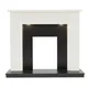 Bemodern Elysian Gloss White & Black Fire Surround