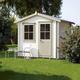 Shire Hartley 8X6 Glass Apex Tongue & Groove Wooden Cabin - Base Not Included