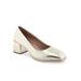 Women's Alae Pump by Aerosoles in Soft Gold Leather (Size 5 1/2 M)