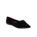 Women's Dilion Casual Flat by Aerosoles in Black Suede (Size 6 M)