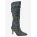 Wide Width Women's Amp Boots by Bellini in Blue Leopard Multi (Size 11 W)