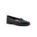 Wide Width Women's Lizette Dressy Flat by Trotters in Navy (Size 9 1/2 W)