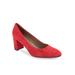 Women's Betsy Pump by Aerosoles in Red Suede (Size 10 1/2 M)