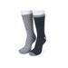 Women's 2 Pack Super Soft Midweight Cushioned Thermal Socks by GaaHuu in Grey Polka Dot (Size ONE)