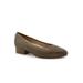 Wide Width Women's Jade Pump by Trotters in Olive (Size 8 W)