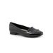 Wide Width Women's Greyson Flat by Trotters in Black Patent (Size 7 1/2 W)