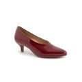 Wide Width Women's Kimber Pump by Trotters in Sangria Patent (Size 9 1/2 W)