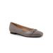 Women's Harmony Dressy Flat by Trotters in Grey (Size 7 1/2 M)