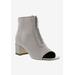 Wide Width Women's Jaded Bootie by Bellini in Grey Microsuede (Size 8 W)