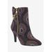 Wide Width Women's Claudette Bootie by Bellini in Wine Gold Combo (Size 12 W)