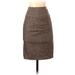 Iz Byer Casual Skirt: Brown Marled Bottoms - Women's Size 2