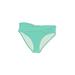 Sun Seeker Swimsuit Bottoms: Blue Polka Dots Swimwear - Women's Size 14