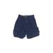 OshKosh B'gosh Cargo Shorts: Blue Print Bottoms - Size 4Toddler - Dark Wash