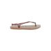 Havaianas Sandals: Tan Print Shoes - Women's Size 6 - Open Toe