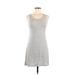 Olivia Rae Casual Dress: Gray Marled Dresses - Women's Size Medium