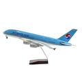 GUYANA copy airplane model 47cm 1:160 For Korean Air Boeing B747 Airbus Resin Scale Die-cast Finished Model Airplane Collection (Color : A)