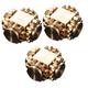 TOYANDONA Mini Gearing Cube Toys 3 Pcs Fingertip Metal Fun Birthday Party Favors Ufo Tops Game Novelty Activity Toy New Year Toys Early Educational Toy Airflow Gyro Cube Brass Child Pocket