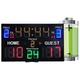 XUCS Basketball Digital Scoreboard, 15-Digit Electronic Score Board with Remote, LED Display, Built In Speaker, for Basketball, Football, Soccer, Tennis, Badminton(Battery Powered)