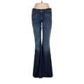 L.2 Jeanswear Jeans - Low Rise: Blue Bottoms - Women's Size 28 - Sandwash