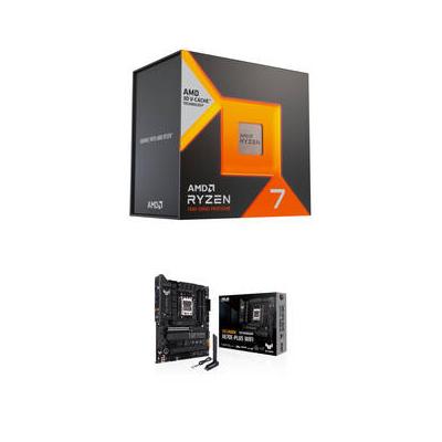 AMD Ryzen 7 7800X3D 4.2 GHz Eight-Core AM5 Processor & ASUS TUF GAMING X670E-PL 100-100000910WOF