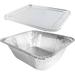 Nicole Fantini Half-Size (1/2) 4" Extra-Deep Aluminum Foil Steam Table Roaster Pans w/ Aluminum Lids | 4 H x 13 W x 9 D in | Wayfair