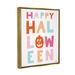 Stupell Industries Pastel Happy Halloween Text Whimsical Pumpkin MotCanvas Wall Art By Jess Baskin Canvas | 31 H x 25 W x 1.7 D in | Wayfair