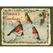 The Holiday Aisle® Season's Greetings Christmas Metal Sign Metal | 17.2 H x 23.2 W x 0.04 D in | Wayfair B4F48544EC754B8E95FD4B17E935C86C