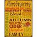The Holiday Aisle® Words Of Thanksgiving Fall Metal Sign Metal | 15.5 H x 11.5 W x 0.04 D in | Wayfair 5F89088EBDD54C238A7A14C4DDE815F8