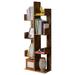 Millwood Pines Brittanyann Geometric Bookcase Wood in Brown | 55 H x 20 W x 10 D in | Wayfair D33D3114849F48BFBC4519F5AF2F64CA