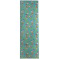 Green 96 x 30 x 0.08 in Area Rug - ADELAIDE FLORAL OCEAN Laundry Mat By East Urban Home Polyester | 96 H x 30 W x 0.08 D in | Wayfair