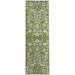 Green/White 96 x 30 x 0.08 in Area Rug - AUTUMN BUTTERFLY GARDEN SAGE Laundry Mat By East Urban Home Polyester | 96 H x 30 W x 0.08 D in | Wayfair