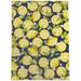 Blue;yellow;green Rectangle 4' x 6' Area Rug - LEMON DAYS NAVY Laundry Mat By East Urban Home 72.0 x 48.0 x 0.08 in blue/green/yellow | Wayfair