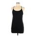 Lululemon Athletica Active Tank Top: Black Solid Activewear - Women's Size 2