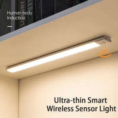 Night Light Motion Sensor Lights USB LED Wireless Under Cabinet Light For Kitchen Cabinet Bedroom Wardrobe Interior night lights