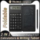 Foldable Calculator & 6 Inch LCD Writing Tablet Digital Drawing Pad With Stylus Pen Erase Button