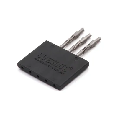 CUESOUL TOUCH PUNKT II Ersatz Dart Stahl Punkte, Rillen Design, Stahl Tipps, Pack von 3 stücke Image